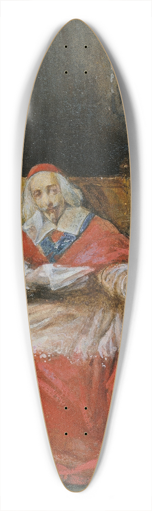 Joseph Nicolas Robert-Fleury - Cardinal Richelieu 39.3 inch art pintail longboard deck