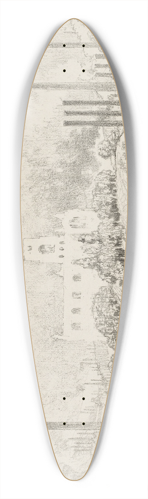 Joseph Pennell - Peace and War 39.3 inch art pintail longboard deck