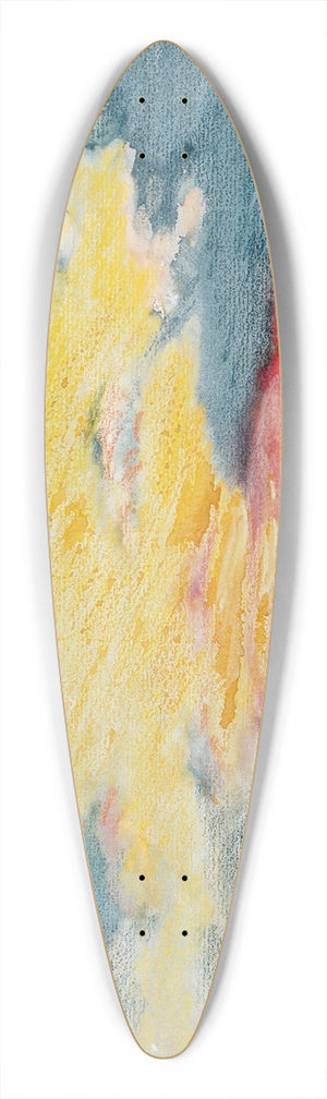 Joseph Pennell - Sunset, Acapulco 39.3 inch art pintail longboard deck Joseph Pennell - Sunset, Acapulco 39.3 inch art pintail longboard deck