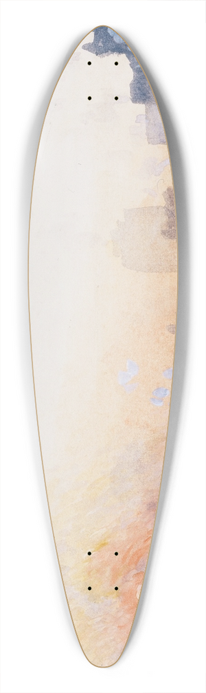 Joseph Pennell - Winter Sunset, New York Harbor 39.3 inch art pintail longboard deck