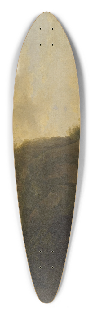 Joseph Roos - Mountain landscape with cattle 39.3 inch art pintail longboard deck
