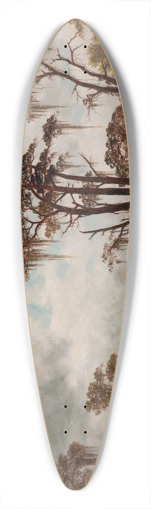 Joseph Rusling Meeker - Bayou Scene 39.3 inch art pintail longboard deck