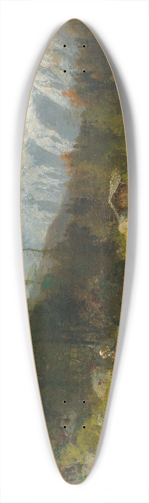 Joseph Schoyerer - Scene between Handeck and Grimsel 39.3 inch art pintail longboard deck