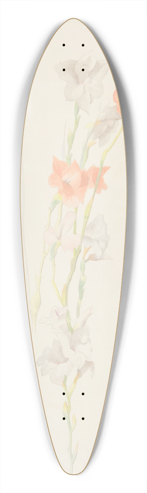 Joseph Stella - Flowers 39.3 inch art pintail longboard deck