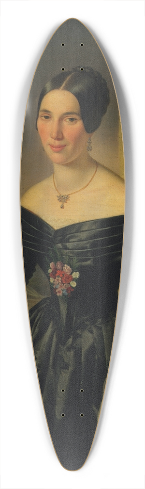 Joseph Weidner - Damenbildnis 39.3 inch art pintail longboard deck