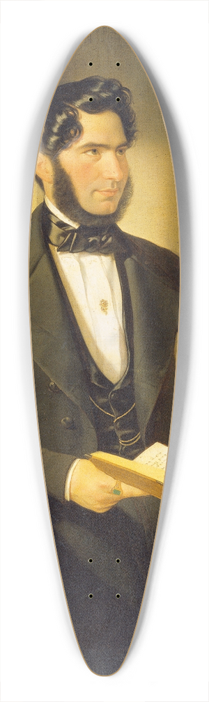 Joseph Weidner - Herrenbildnis 39.3 inch art pintail longboard deck