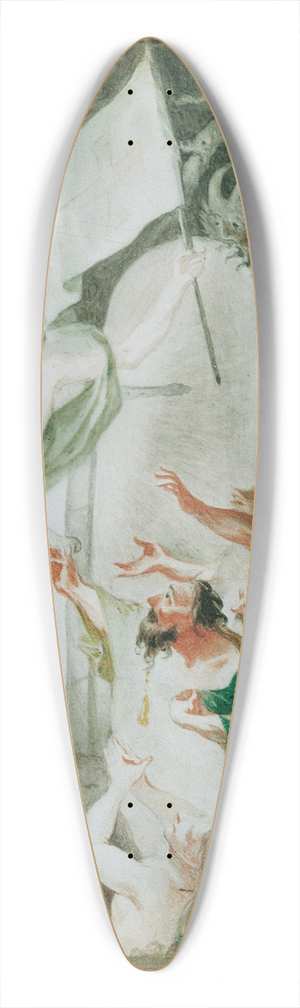 Joseph Winterhalder the younger - Christus in der Vorhlle 39.3 inch art pintail longboard deck