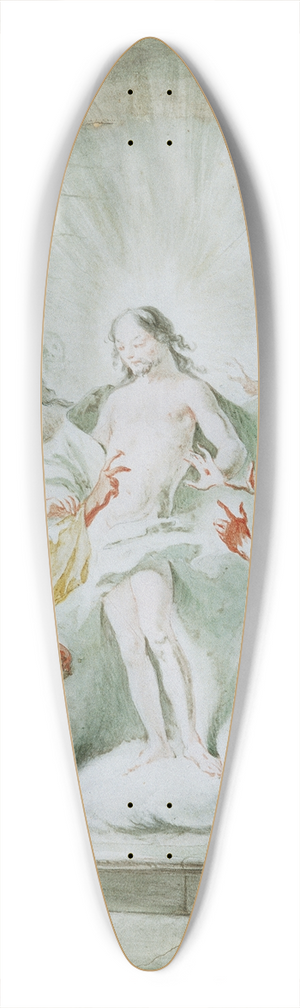 Joseph Winterhalder the younger - Der auferstandene Christus erscheint den Jngern 39.3 inch art pintail longboard deck