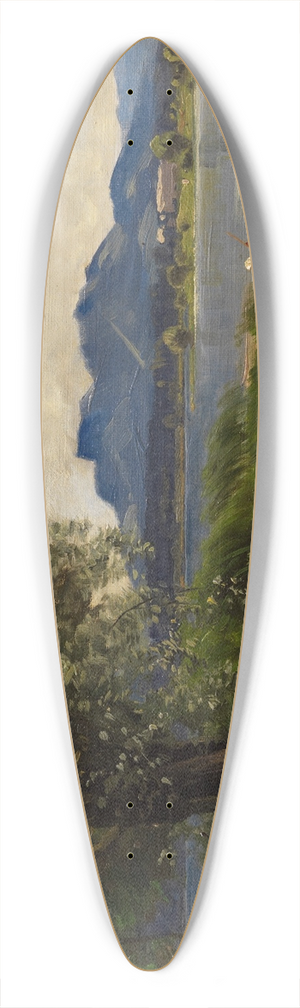 Joseph Wopfner - Am Chiemseeufer 39.3 inch art pintail longboard deck Joseph Wopfner - Am Chiemseeufer 39.3 inch art pintail longboard deck