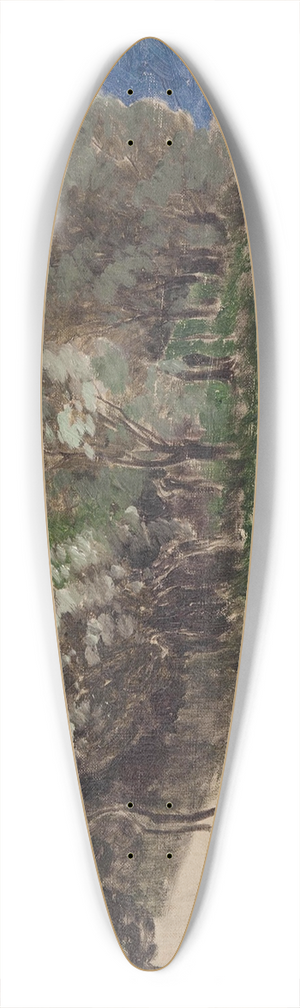 Joseph Wopfner - Die Frauenkirche am Chiemsee 39.3 inch art pintail longboard deck