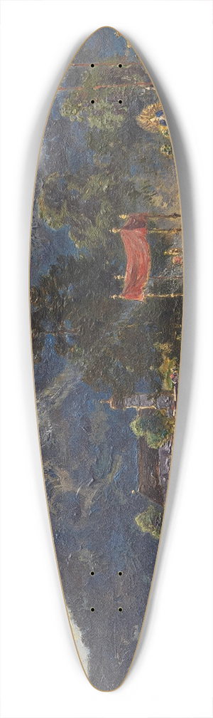 Joseph Wopfner - Prozession am Walchensee 39.3 inch art pintail longboard deck Joseph Wopfner - Prozession am Walchensee 39.3 inch art pintail longboard deck