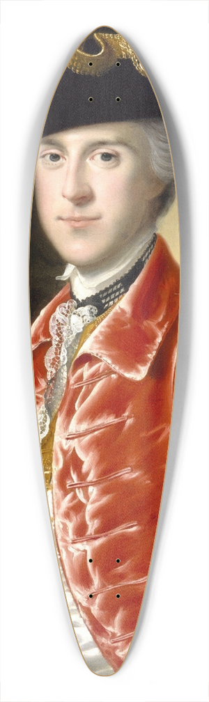 Joseph Wright of Derby - Portrait of a Gentleman 39.3 inch art pintail longboard deck