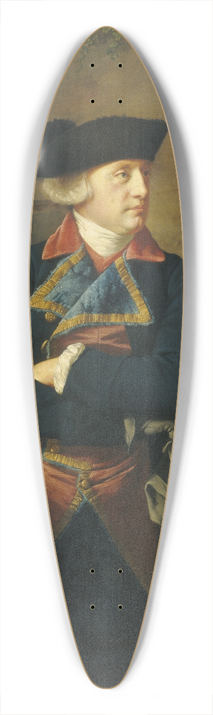 Joseph Wright of Derby - Portrait of a Gentleman 39.3 inch art pintail longboard deck Joseph Wright of Derby - Portrait of a Gentleman 39.3 inch art pintail longboard deck