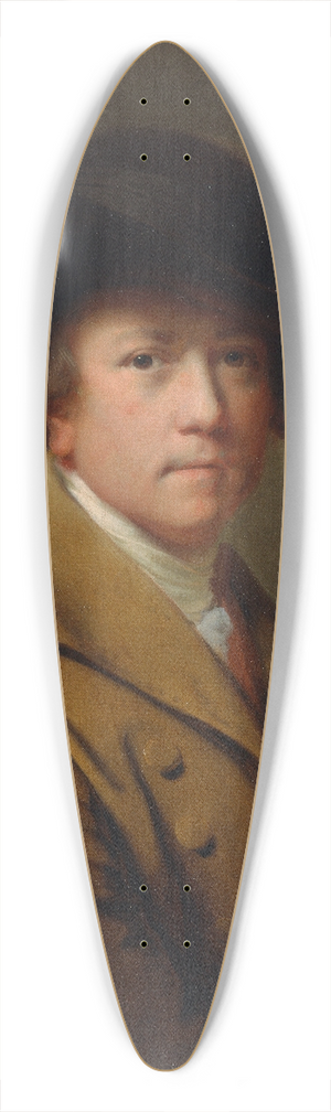 Joseph Wright of Derby - Self-Portrait 39.3 inch art pintail longboard deck