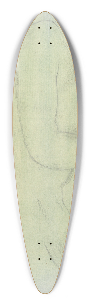Joseph Wright of Derby - Sketch of a Female Nude Resembling the Medici Venus 39.3 inch art pintail longboard deck