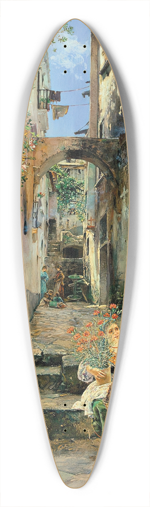 Jos Gallegos Y Arnosa - Rumours 39.3 inch art pintail longboard deck