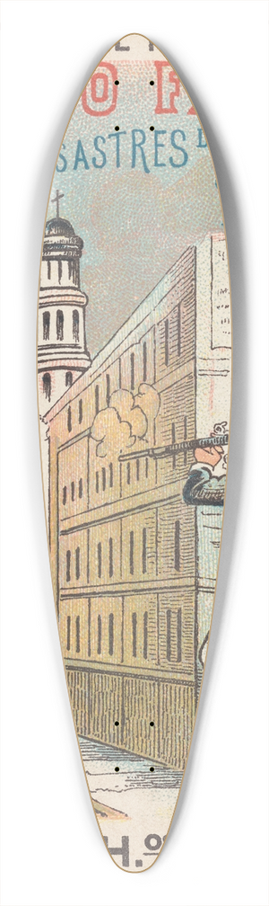 Jos Guadalupe Posada - Biblioteca Del Nio Mexicano. El Ao Fatal  Los Desastres de la Patria 39.3 inch art pintail longboard deck