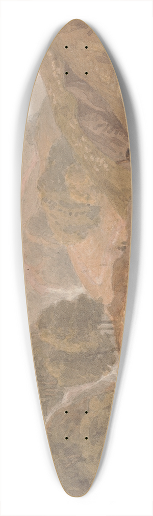 Joshua Cristall - Arcadian Landscape with Shepherds 39.3 inch art pintail longboard deck