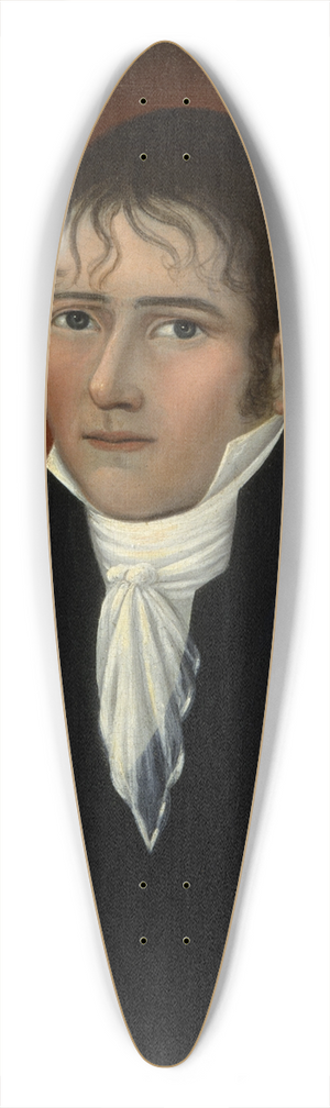 Joshua Johnson - Portrait of Sea Captain John Murphy 39.3 inch art pintail longboard deck