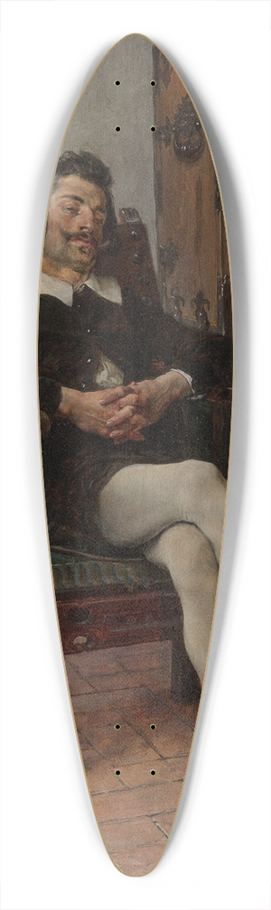 Jos Jimnez y Aranda - A moment of repose 39.3 inch art pintail longboard deck
