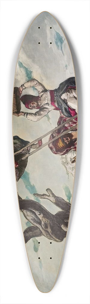 Jos Mara Sert - Recoleccin (The Harvest) 39.3 inch art pintail longboard deck