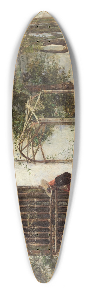 Jos Moreno Carbonero - Courting by the Window Grille 39.3 inch art pintail longboard deck