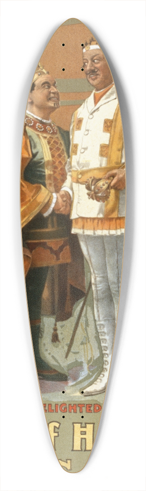 J. Ottman Lith Co. - De Wolf Hopper in Happyland 39.3 inch art pintail longboard deck