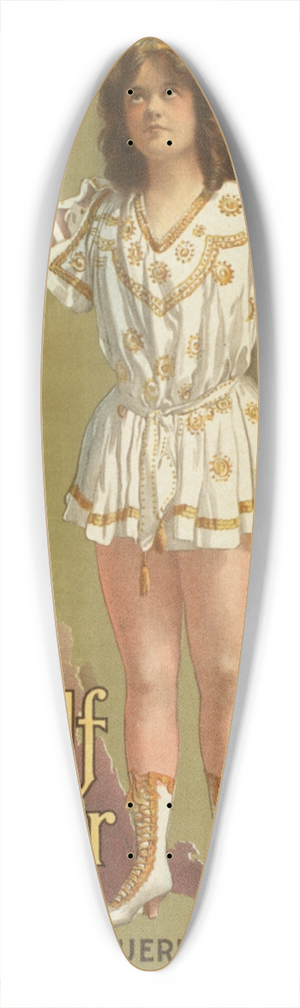 J. Ottman Lith Co. - De Wolf Hopper in Happyland 39.3 inch art pintail longboard deck