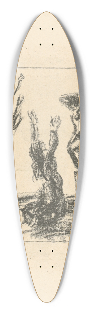 Jozef Arpd Murmann - Krucifix 39.3 inch art pintail longboard deck