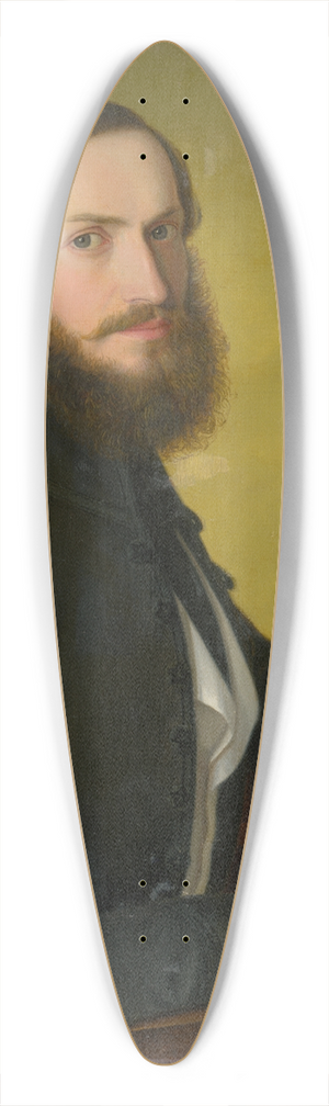 Jozef Boetech Klemens - Portrait of a Man 39.3 inch art pintail longboard deck