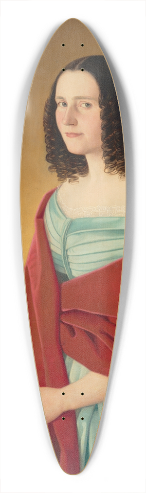 Jozef Boetech Klemens - Portrait of Mria Szmrecsnyi 39.3 inch art pintail longboard deck