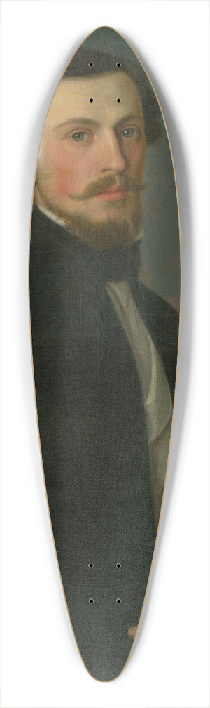 Jozef Boetech Klemens - Portrait Of Young Man 39.3 inch art pintail longboard deck
