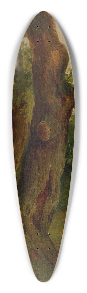 Jozef Boetech Klemens - Study Of A Leafy Tree 39.3 inch art pintail longboard deck