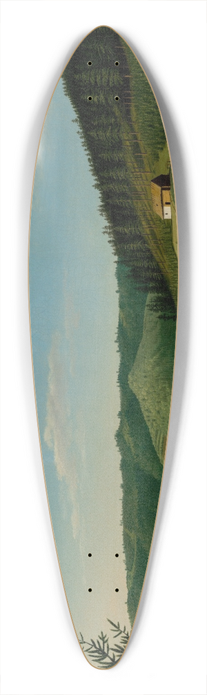 Jozef Czauczik - A view of Rochuss tunnel in Rudany 39.3 inch art pintail longboard deck