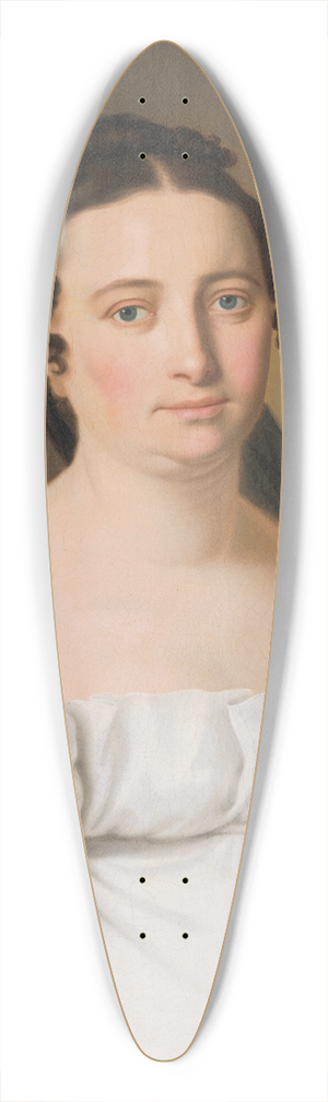 Jozef Czauczik - Portrait of Mrs. Gundelfingenov 39.3 inch art pintail longboard deck
