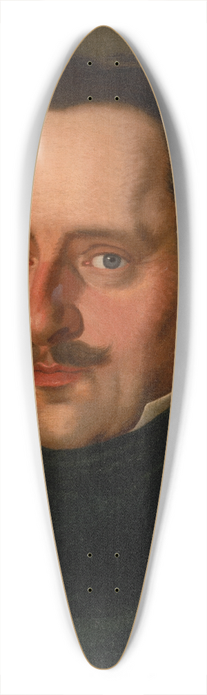 Jozef Czauczik - Portrait of Spi Zupan Count Karol Csky 39.3 inch art pintail longboard deck