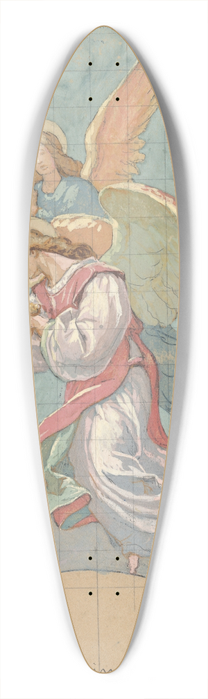 Jozef Hanula - Angel 39.3 inch art pintail longboard deck