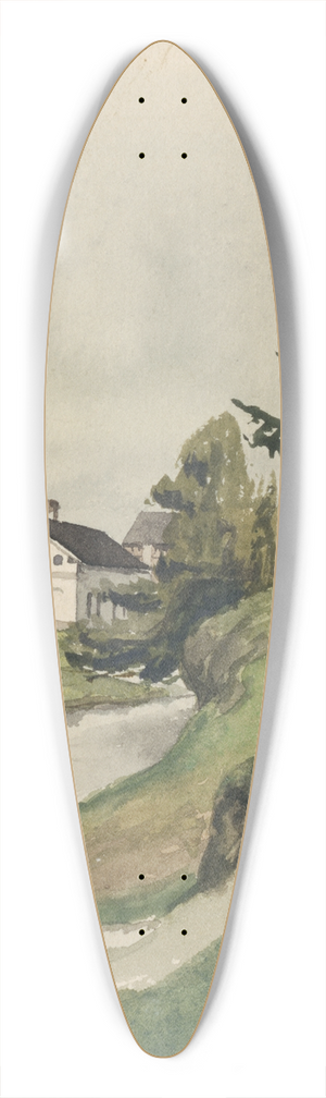 Jozef Hanula - Hrabuice 39.3 inch art pintail longboard deck