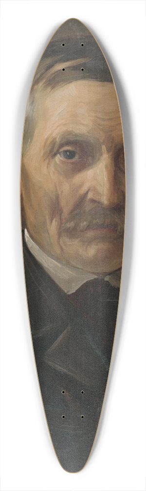 Jozef Hanula - My father 39.3 inch art pintail longboard deck