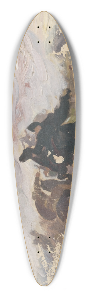 Jozef Hanula - Riders on horseback 39.3 inch art pintail longboard deck