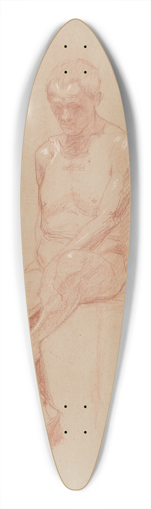 Jozef Hanula - Sediaci musk akt en face 39.3 inch art pintail longboard deck