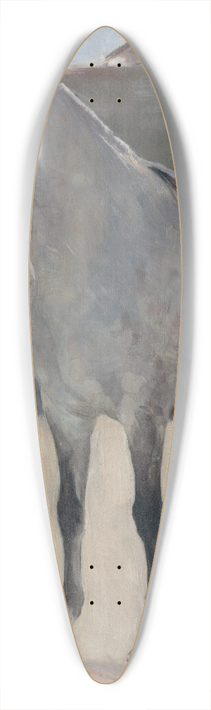 Jozef Hanula - Study of a Grey Horse with a Coachman 39.3 inch art pintail longboard deck