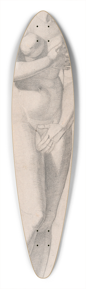 Jozef Hanula - Study of a woman 39.3 inch art pintail longboard deck