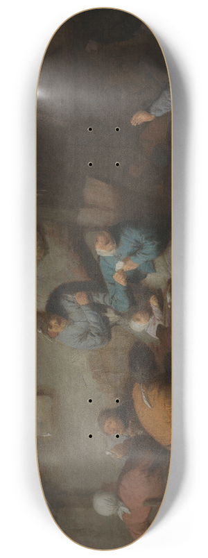 Adriaen van Ostade - Tavern Scene 8.25 inch art skate deck