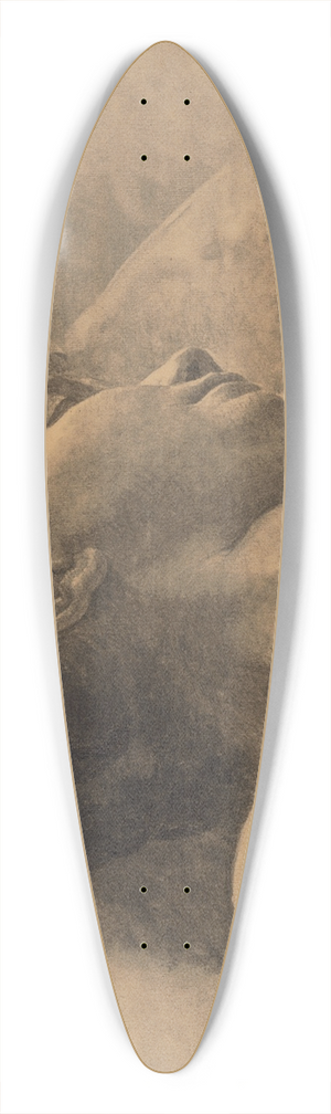Jozef Hanula - Study of the head of a lying woman 39.3 inch art pintail longboard deck