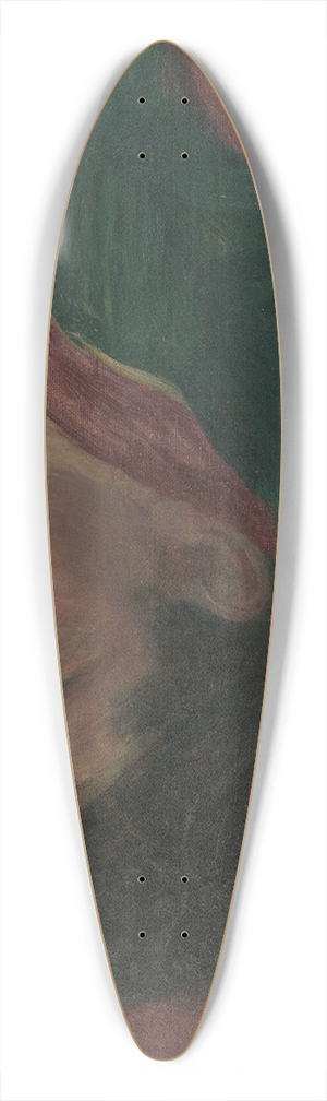 Jozef Hanula - Study of the human head 39.3 inch art pintail longboard deck