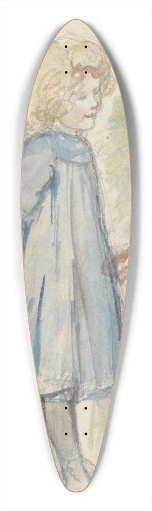 Jozef Israls - Staand meisje bij een bloemperk 39.3 inch art pintail longboard deck