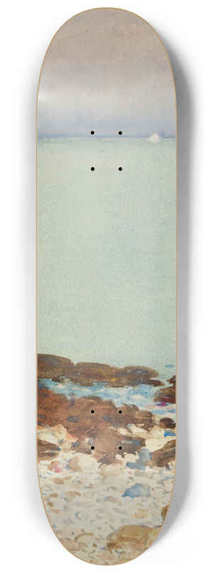Childe Hassam - Low Tide, Isles Of Shoals 8.25 inch art skate deck