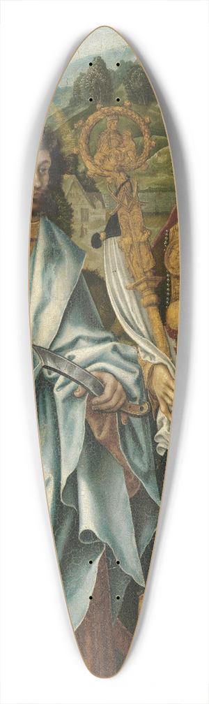 Jrg Breu The Elder - Die Heiligen Bartholomus und Nikolaus 39.3 inch art pintail longboard deck