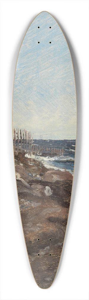 Jrgen Roed - The Coast at Hellebk. Study 39.3 inch art pintail longboard deck